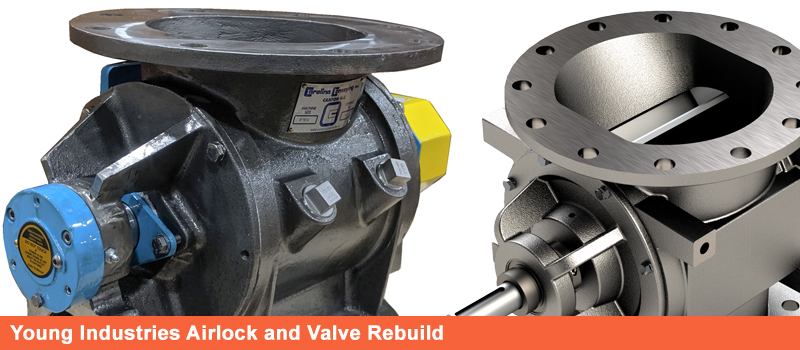 young industries airlock valve repair